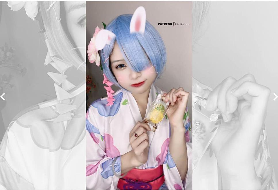 Riribonni博主cos作品更新：意境迷人的光影世界
